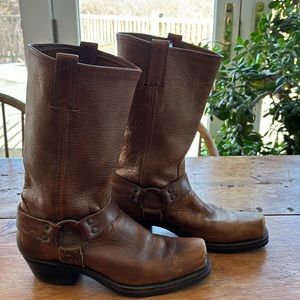 Harness Frye boots for women